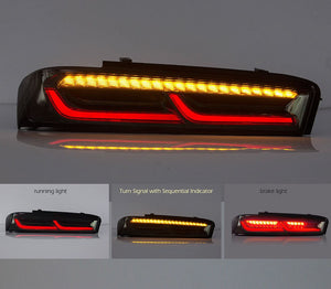 Auto Addict Tail Lights Chevy Camaro (16-18) Gen 6 Camaro Style / w/ Sequential Turn Signals / Umbra Style / Velox Style