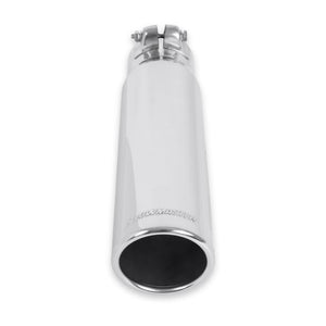 Flowmaster Exhaust Tip (2.5" Inlet / 3" Rolled Angle Polished SS / 12" Long) Clamp on - 15361