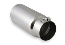 Load image into Gallery viewer, Flowmaster Exhaust Tip (4&quot; Inlet / 5&quot; Dia. Rolled Angle SS / 12&quot; Long) Clamp On - Polished / Black Alternate Image