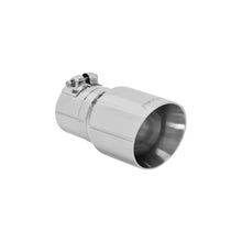 Load image into Gallery viewer, Flowmaster Exhaust Tip (3" Inlet / 4" dia. Angle Cut / 7" Long) Clamp On - Black or Polished SS Alternate Image