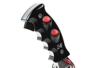 Hurst Billet/ Plus Pistol Grip Side Plate 2 Button/ 1539004 - Black