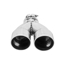 Load image into Gallery viewer, Flowmaster Exhaust Tip (2.5" Inlet / 3" in Dual Angle Cut Polished SS) Left Clamp On - 15390 - Default Title Alternate Image