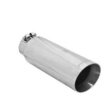 Load image into Gallery viewer, Flowmaster Exhaust Tip (3" Inlet / 4" dia. Angle Cut Polished SS) Clamp On - 15398 - Default Title Alternate Image