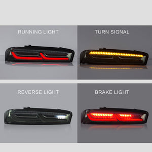 Auto Addict Tail Lights Chevy Camaro (16-18) Gen 6 Camaro Style / w/ Sequential Turn Signals / Umbra Style / Velox Style