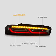 Load image into Gallery viewer, Auto Addict Tail Lights Chevy Camaro (16-18) Gen 6 Camaro Style / w/ Sequential Turn Signals / Umbra Style / Velox Style Alternate Image