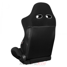 Load image into Gallery viewer, BRAUM ADVAN Sport Seats (Reclinable) Black Leatherette or Black Cloth - Black Leatherette - Red Stitching Alternate Image