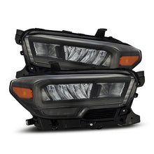 Load image into Gallery viewer, AlphaRex LED Crystal Headlights for Toyota Tacoma (2016-2023) Luxx Series with Sequential Signal - Alpha Black / Black / Chrome Alternate Image