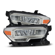 Load image into Gallery viewer, AlphaRex LED Crystal Headlights for Toyota Tacoma (2016-2023) Luxx Series with Sequential Signal - Alpha Black / Black / Chrome Alternate Image