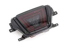 Load image into Gallery viewer, OLM Rear Brake / Fog / Reverse Light Toyota GR Supra (20-24) [V1 F1 Style] Smoke Lens/ Gloss Black Base / Red Bar Alternate Image