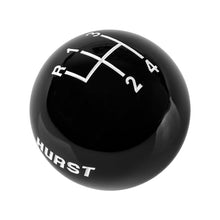 Load image into Gallery viewer, Hurst Shift Knob (4-Speed Upper Left Reverse) [3/8-16 Threads] White or Black/ Hurst Engraved - Black Alternate Image