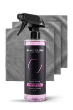 Load image into Gallery viewer, BLACKLINE® Crystal Glass Cleaner - Streak-Free Automotive Window &amp; Mirror Spray 16oz Alternate Image