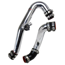 Load image into Gallery viewer, HPS Performance Intercooler Pipes Ford Mustang Ecoboost 2.3L (15-17) [Hot and Cold Side] Polished or Black Finish - Polished w/ Black Hoses Alternate Image