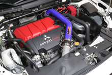 Load image into Gallery viewer, HPS Performance Intercooler Pipes Mitsubishi Lancer EVO X (15-17) [2.5" Upper Pipe UICP] Black / Blue / Polish / Red / Wrinkle Red - Black Alternate Image