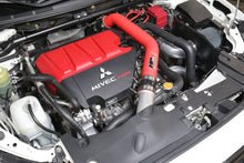 Load image into Gallery viewer, HPS Performance Intercooler Pipes Mitsubishi Lancer EVO X (15-17) [2.5" Upper Pipe UICP] Black / Blue / Polish / Red / Wrinkle Red - Black Alternate Image
