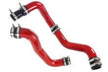 Load image into Gallery viewer, HPS Performance Intercooler Charge Pipe for Chevy Silverado 2500 HD 6.6L (13–16) Polished / Black / Red - Complete Kit - Cold &amp; Hot Side / Red Alternate Image