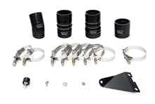 Load image into Gallery viewer, HPS Intercooler Piping Ford F250 F350 F450 F550 Superduty Powerstroke 6.0 Diesel Turbo (03-07) [Hot and Cold Side] Polished / Black / Red - Polished w/ Black Hose Alternate Image