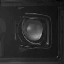 Load image into Gallery viewer, AlphaRex LED Projector Headlights for Ford F250 F350 F450 F550 Super Duty (2017-2019) MKII Luxx Series with Sequential Signal - Alpha Black / Black Alternate Image