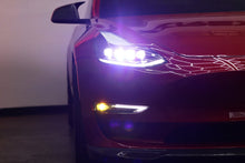 Load image into Gallery viewer, AlphaRex LED Projector Fog Lights for Tesla Model 3 (2017-2023) DoubleTap Dual Color with DRL &amp; Sequential Signal 210010 Alternate Image