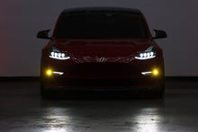 Load image into Gallery viewer, AlphaRex LED Projector Fog Lights for Tesla Model 3 (2017-2023) DoubleTap Dual Color with DRL &amp; Sequential Signal 210010 Alternate Image