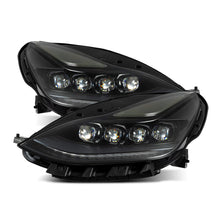 Load image into Gallery viewer, AlphaRex LED Projector Headlights for Tesla Model 3 (17-23) Model Y (20-24) Nova Series with Sequential Signal - Alpha Black / Black Alternate Image
