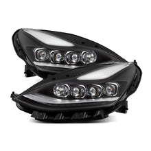 Load image into Gallery viewer, AlphaRex LED Projector Headlights for Tesla Model 3 (17-23) Model Y (20-24) Nova Series with Sequential Signal - Alpha Black / Black Alternate Image