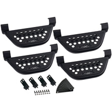 Load image into Gallery viewer, IAG Offroad Side Step Add-on for Jeep Wrangler JL (2018-2026) EZ-Step for 2 or 4 Door - Requires OEM Rock Rails - 4 Door / Black Alternate Image