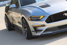 Load image into Gallery viewer, AlphaRex LED Projector Headlights for Ford Mustang S550 (2018-2023) Nova Series with Sequential Signal - Alpha Black 880257 Alternate Image