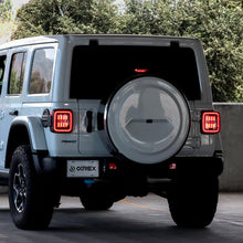 Load image into Gallery viewer, AlphaRex LED Tail Lights for Jeep Wrangler JL (2018-2026) Prismatic NOVA-Series with Sequential Turn Signal - Chrome or Black Housing Alternate Image
