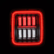 Load image into Gallery viewer, AlphaRex LED Tail Lights for Jeep Wrangler JL (2018-2026) Prismatic NOVA-Series with Sequential Turn Signal - Chrome or Black Housing Alternate Image