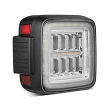 Load image into Gallery viewer, AlphaRex LED Tail Lights for Jeep Wrangler JL (2018-2026) Prismatic NOVA-Series with Sequential Turn Signal - Chrome or Black Housing Alternate Image