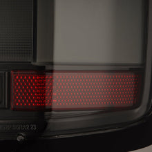 Load image into Gallery viewer, AlphaRex LED Tail Lights for Chevy Silverado 1500 (19-26) 2500HD / 3500HD (20-26) Luxx Series with Sequential Signal - Alpha Black / Black / Black Red Alternate Image
