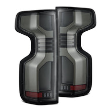 Load image into Gallery viewer, AlphaRex LED Tail Lights for Chevy Silverado 1500 (19-26) 2500HD / 3500HD (20-26) Luxx Series with Sequential Signal - Alpha Black / Black / Black Red Alternate Image