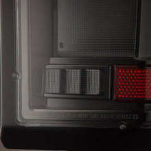 Load image into Gallery viewer, AlphaRex LED Tail Lights for Chevy Silverado 1500 (19-26) 2500HD / 3500HD (20-26) Luxx Series with Sequential Signal - Alpha Black / Black / Black Red Alternate Image