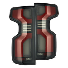 Load image into Gallery viewer, AlphaRex LED Tail Lights for Chevy Silverado 1500 (19-26) 2500HD / 3500HD (20-26) Luxx Series with Sequential Signal - Alpha Black / Black / Black Red Alternate Image