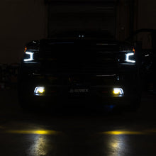 Load image into Gallery viewer, AlphaRex LED Projector Fog Lights for Chevy Silverado 1500 (19-23) 2500 / 3500 HD (20-23) DoubleTap Dual Color with DRL &amp; Sequential Signal 210017 Alternate Image