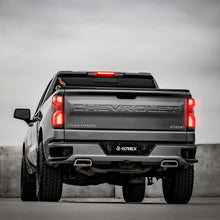 Load image into Gallery viewer, AlphaRex LED Tail Lights for Chevy Silverado 1500 (19-26) 2500HD / 3500HD (20-26) Luxx Series with Sequential Signal - Alpha Black / Black / Black Red Alternate Image