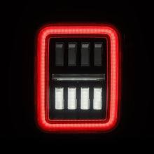 Load image into Gallery viewer, AlphaRex LED Tail Lights for Jeep Gladiator JT (2019-2026) Prismatic NOVA-Series with Sequential Turn Signal -  Alpha-Black / Chrome / Black-Red Housing Alternate Image