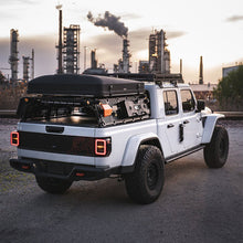 Load image into Gallery viewer, AlphaRex LED Tail Lights for Jeep Gladiator JT (2019-2026) Prismatic NOVA-Series with Sequential Turn Signal -  Alpha-Black / Chrome / Black-Red Housing Alternate Image