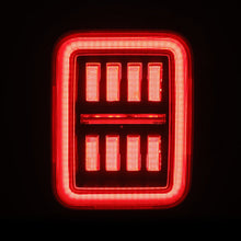 Load image into Gallery viewer, AlphaRex LED Tail Lights for Jeep Gladiator JT (2019-2026) Prismatic NOVA-Series with Sequential Turn Signal -  Alpha-Black / Chrome / Black-Red Housing Alternate Image