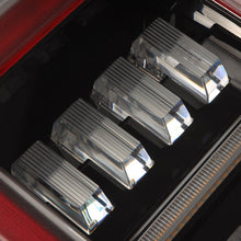 Load image into Gallery viewer, AlphaRex LED Tail Lights for Jeep Gladiator JT (2019-2026) Prismatic NOVA-Series with Sequential Turn Signal -  Alpha-Black / Chrome / Black-Red Housing Alternate Image