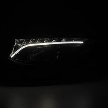 Load image into Gallery viewer, AlphaRex LED Projector Headlights for Mercedes Sprinter 1500/2500/3500 (2019-2026) Luxx &amp; Nova Series with Sequential Signal - Alpha Black / Black Alternate Image