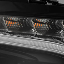 Load image into Gallery viewer, AlphaRex LED Projector Headlights for Mercedes Sprinter 1500/2500/3500 (2019-2026) Luxx &amp; Nova Series with Sequential Signal - Alpha Black / Black Alternate Image