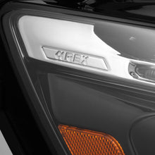 Load image into Gallery viewer, AlphaRex LED Projector Headlights for Mercedes Sprinter 1500/2500/3500 (2019-2026) Luxx &amp; Nova Series with Sequential Signal - Alpha Black / Black Alternate Image