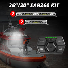 Load image into Gallery viewer, XKGlow White Housing SAR 360 Degrees Light Bar Kit/ Emergency Search &amp; Rescue Light System - 20"/ 36"/ 52" Bar + Controller Alternate Image