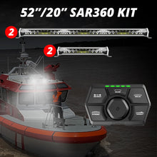 Load image into Gallery viewer, XKGlow White Housing SAR 360 Degrees Light Bar Kit/ Emergency Search &amp; Rescue Light System - 20"/ 36"/ 52" Bar + Controller Alternate Image