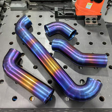 Load image into Gallery viewer, IRL Titanium Front Mount Intakes BMW M2 M3 M4 G80 G82 G83 G87 S58 (2021-2026) G8X High Performance - Blue / Blue Alternate Image