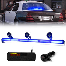 Load image into Gallery viewer, Xprite 35" G2 Warrant Series Traffic Advisor COB LED Strobe Light Bar - Red-Blue/White-Amber/Amber Alternate Image
