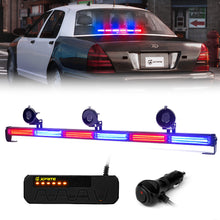 Load image into Gallery viewer, Xprite 35" G2 Warrant Series Traffic Advisor COB LED Strobe Light Bar - Red-Blue/White-Amber/Amber Alternate Image