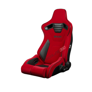 BRAUM Elite-R Racing Seats (Reclinable - Black Trim) Black / Blue / Red Cloth