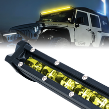 Load image into Gallery viewer, Xprite LED Light Bar [Yellow Flood Beam] Ultra Thin Astro Series Alternate Image